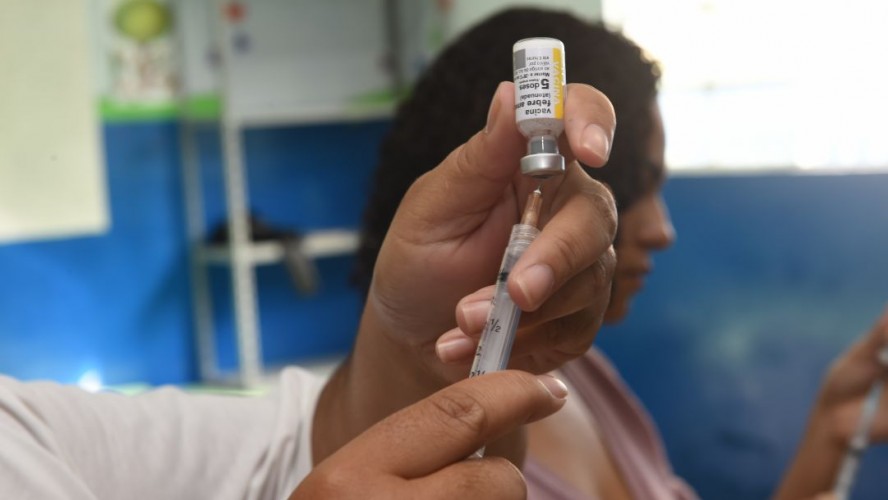 Vacinação contra febre amarela. DivulgaçãoSecom - Governo do Estado do ES