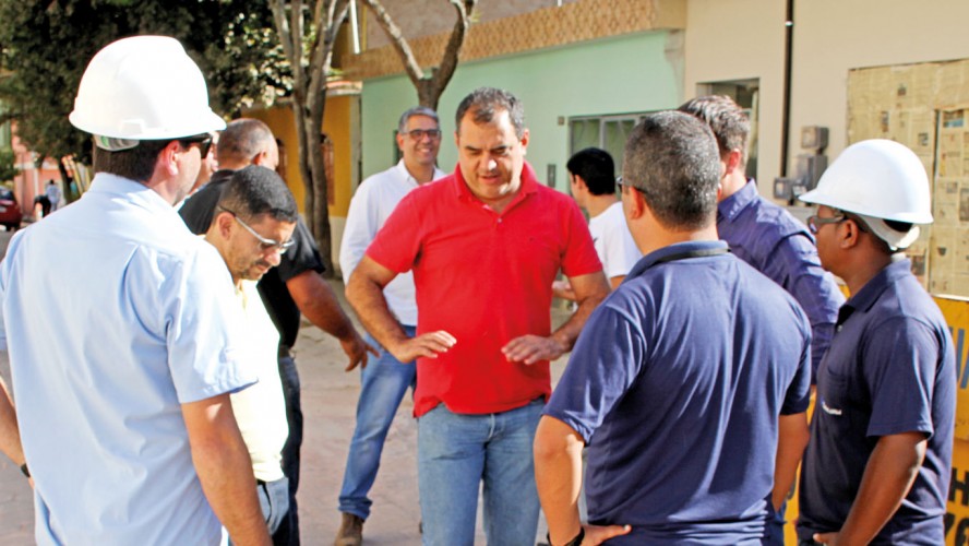 Vereadores fiscalizam obras da Cesan em Iúna
