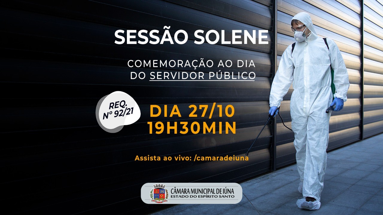 Hoje: Sessão Solene homenageia Dia dos Servidores Públicos
