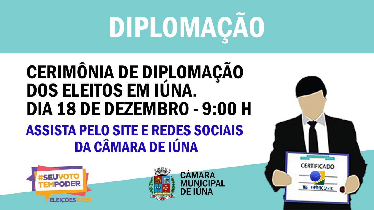 Diplomação dos eleitos em Iúna acontece nesta sexta-feira (18)