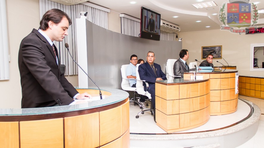 Imagem dos vereadores na Câmara na última sessão Imagem dos vereadores na Câmara na última sessão