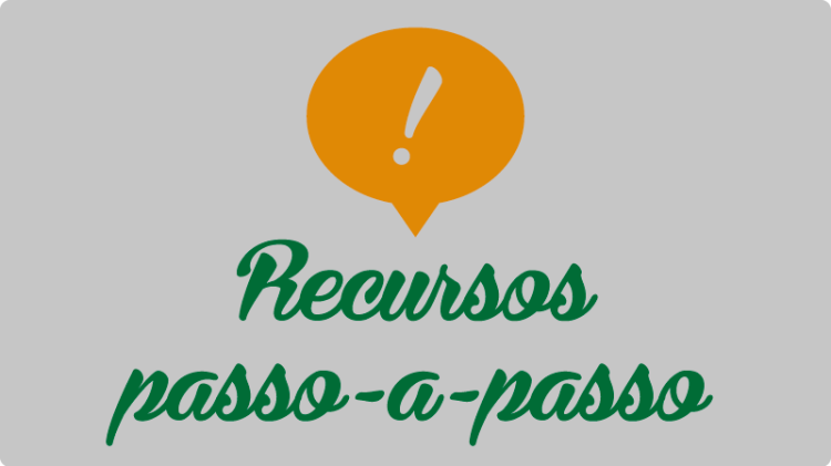 Recurso passo-a-passo Recurso passo-a-passo