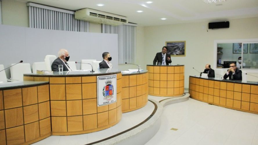 Imagem da reunião da Câmara na última sessão Imagem da reunião da Câmara na última sessão