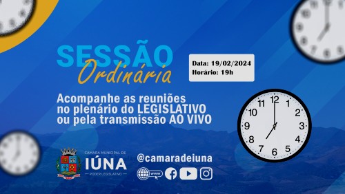 Vereadores se reúnem nesta segunda para mais uma Sessão Ordinária Vereadores se reúnem nesta segunda para mais uma Sessão Ordinária